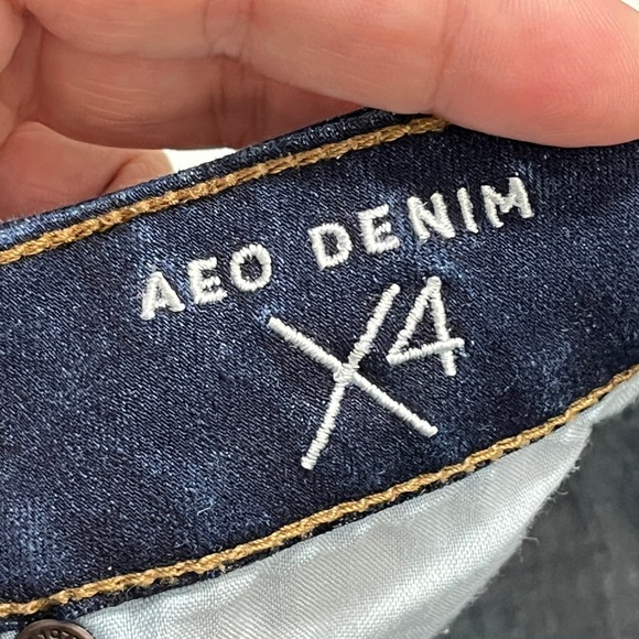 American Eagle Outfitters Denim Shorts Women 4 Mid Rise Rolled Cuff Stretch - Picture 7 of 14